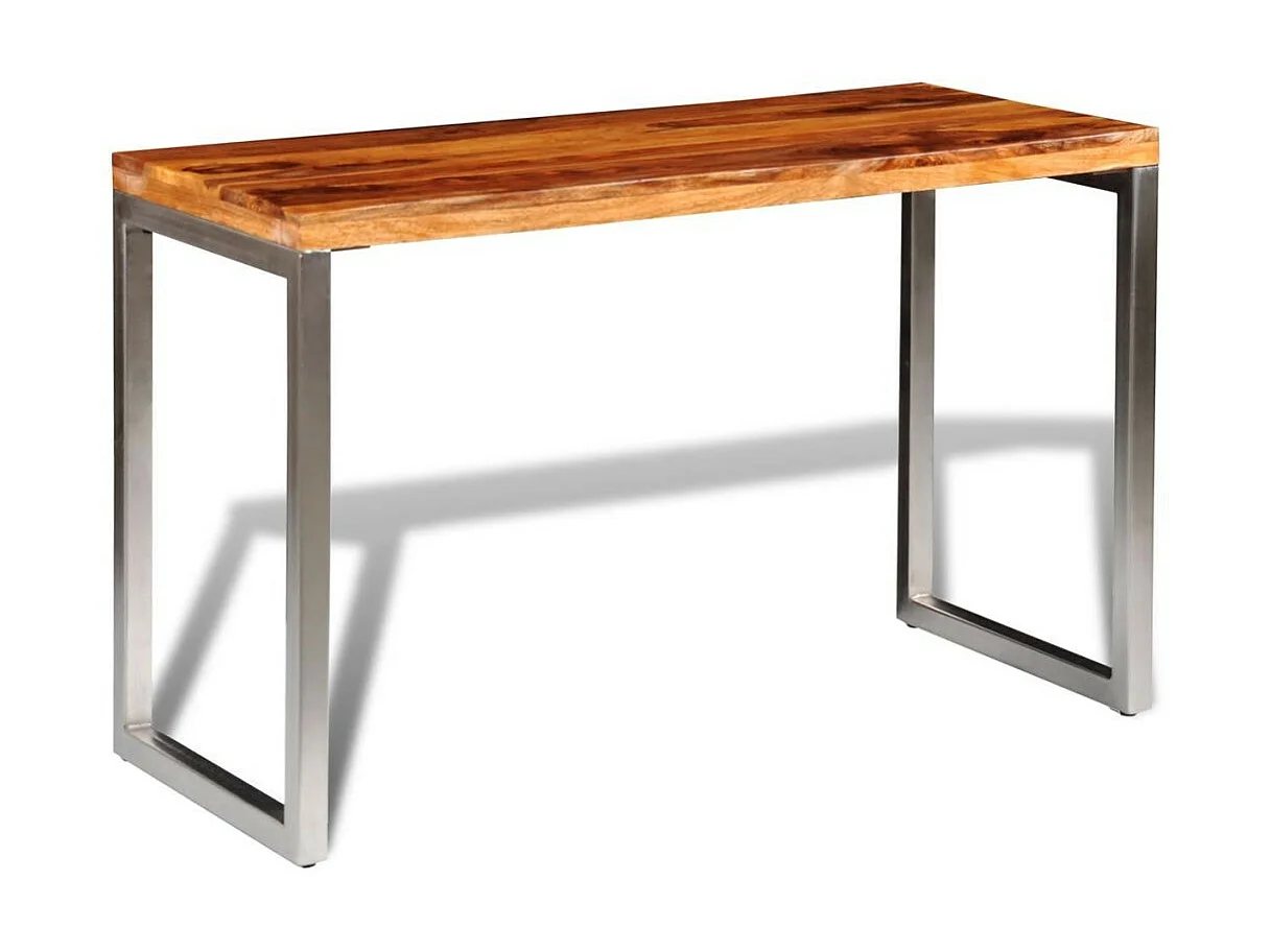 Table de repas rectangulaire bois massif de Sesham Bouka