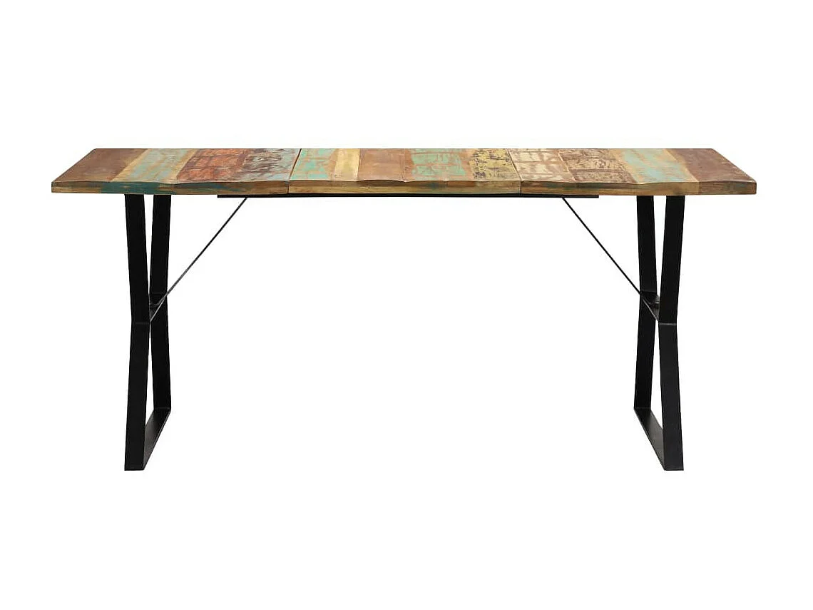 Table à manger vintage bois recyclé Zingo 140cm