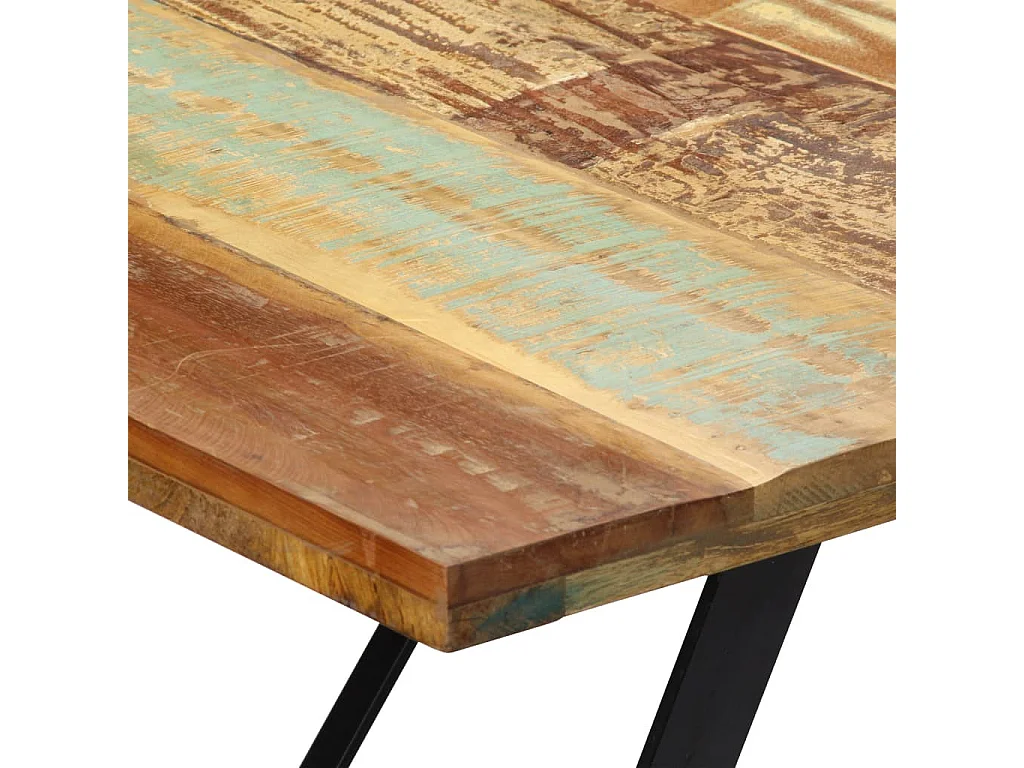 Table à manger vintage bois recyclé Zingo 140cm