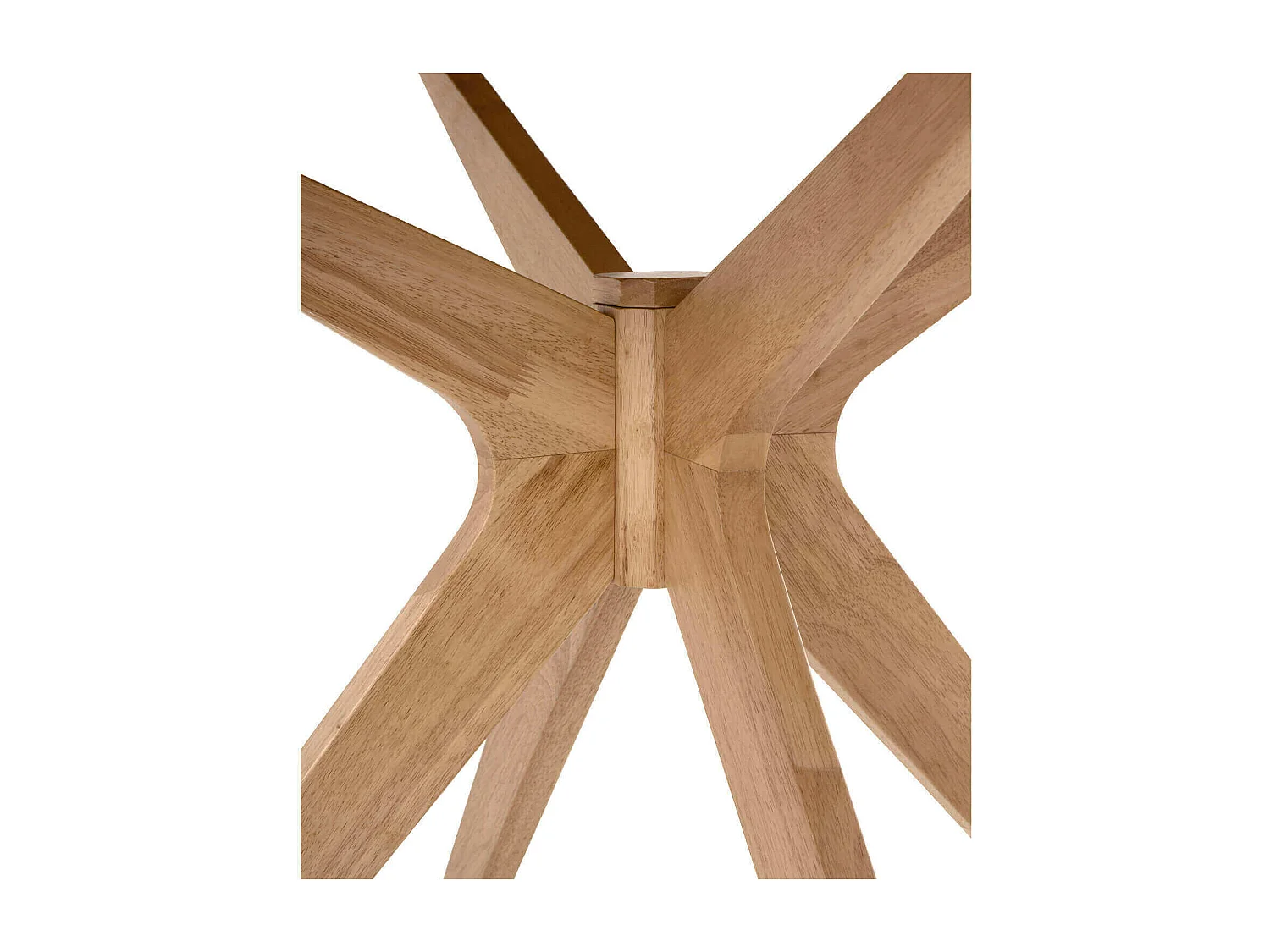 Table à manger ronde Kamila en chêne ou noyer – Harmonie de charme et style naturel-Couleur Naturel-Diamètre 120 cm