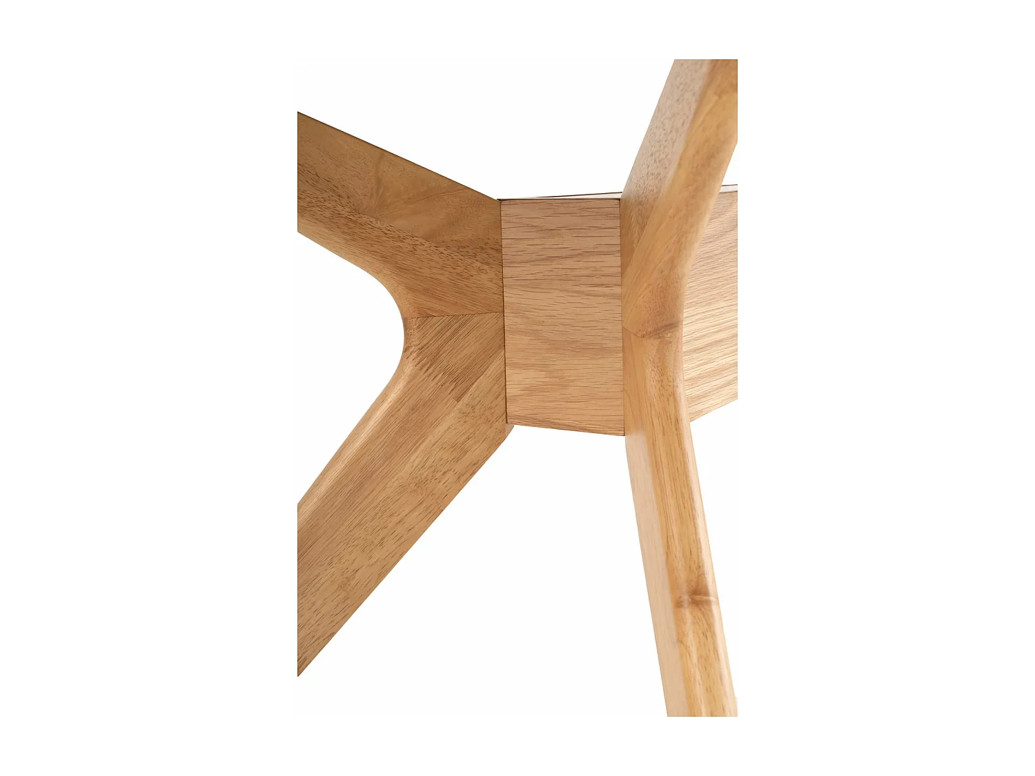 Table à manger Klerg en bois de chêne – Style épuré et durable-Couleur Naturel-Largeur 200 cm