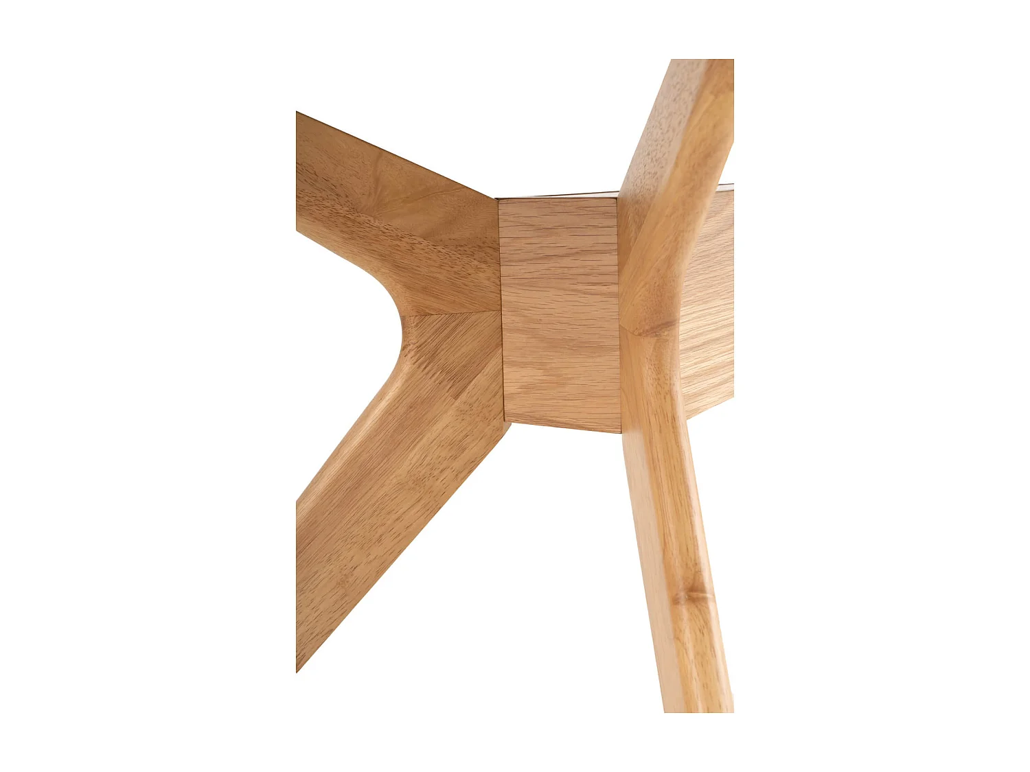Table à manger Klerg en bois de chêne – Style épuré et durable-Couleur Naturel-Largeur 200 cm