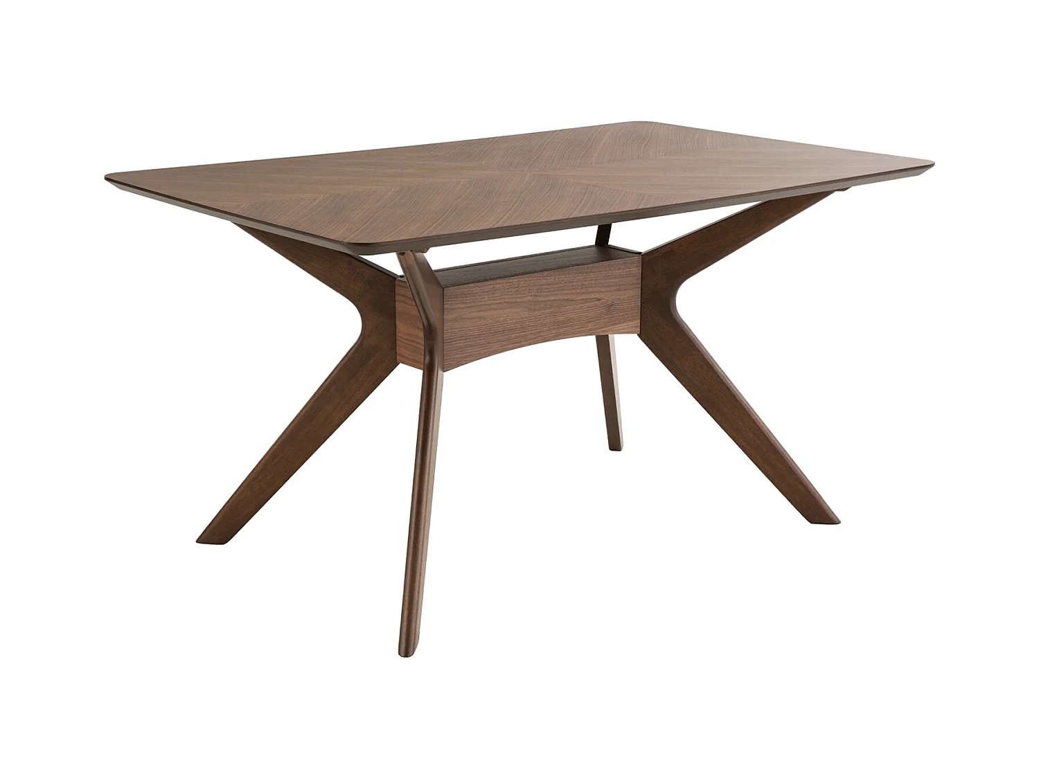 Table à manger Klerg en bois de chêne – Style épuré et durable-Couleur Marron-Largeur 140 cm