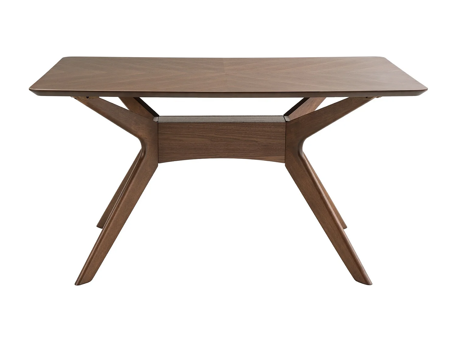 Table à manger Klerg en bois de chêne – Style épuré et durable-Couleur Marron-Largeur 140 cm