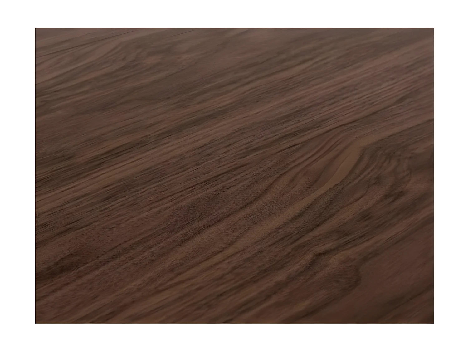 Mesa de comedor rectangular Evy 180 cm de madera oscura y metal antracita