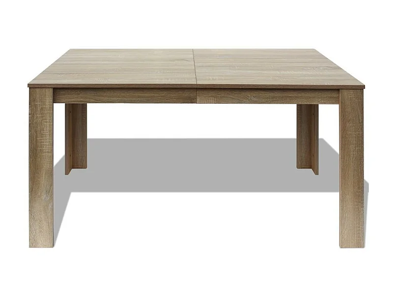 Table à manger rectangulaire bois naturel Dimer 140cm