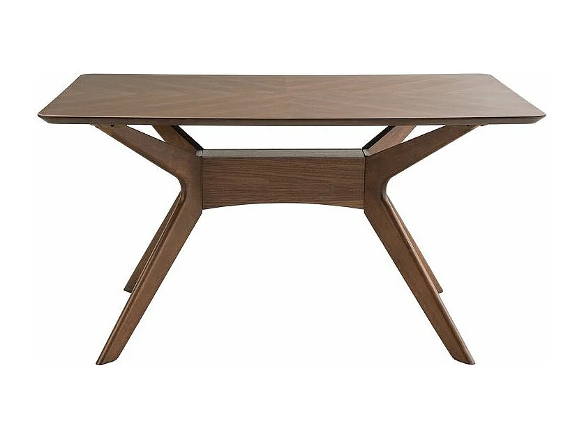 Table à manger Klerg en bois de chêne – Style épuré et durable-Couleur Marron-Largeur 200 cm