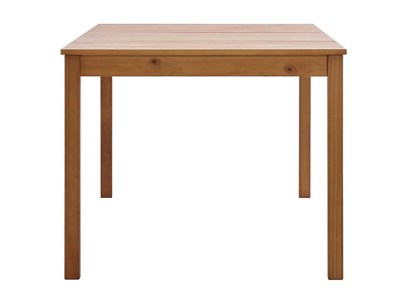 Table à manger rectangulaire pin massif marron miel Sadou 180cm