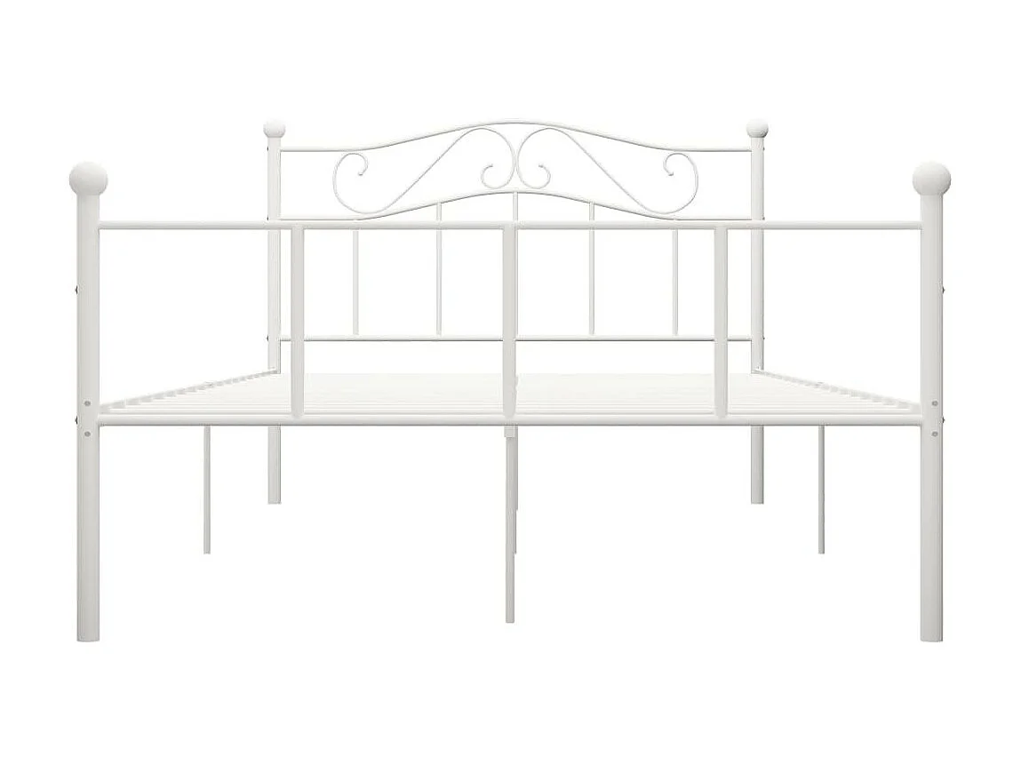 Lit métal blanc Vic 140x200