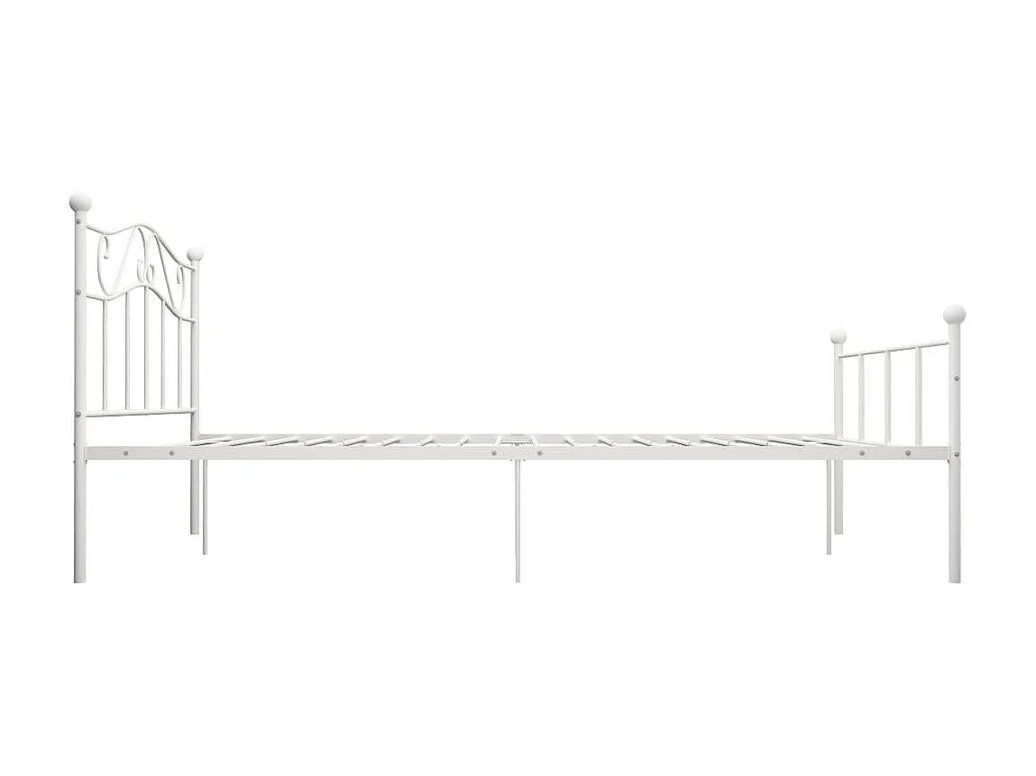 Lit métal blanc Vic 140x200