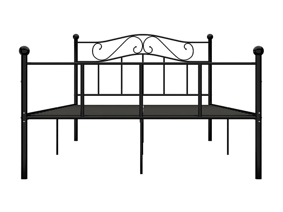 Lit métal noir Vic 140x200