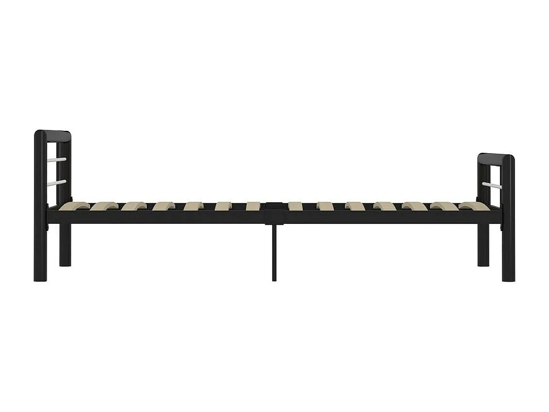 Lit métal design noir et blanc Lander 90x200