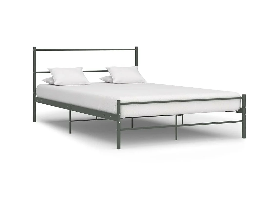 Lit métal gris Binder 160x200