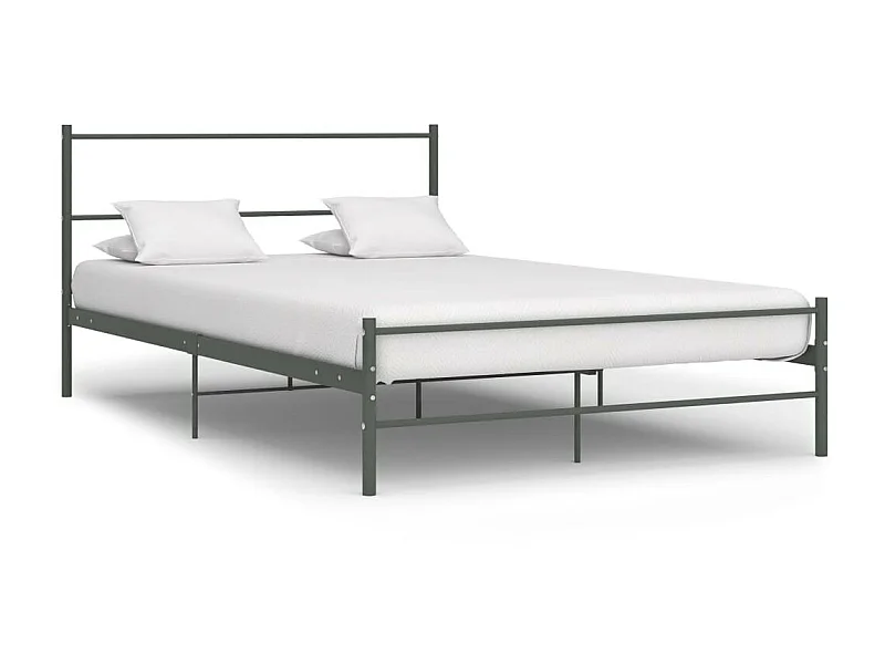 Lit métal gris Binder 160x200