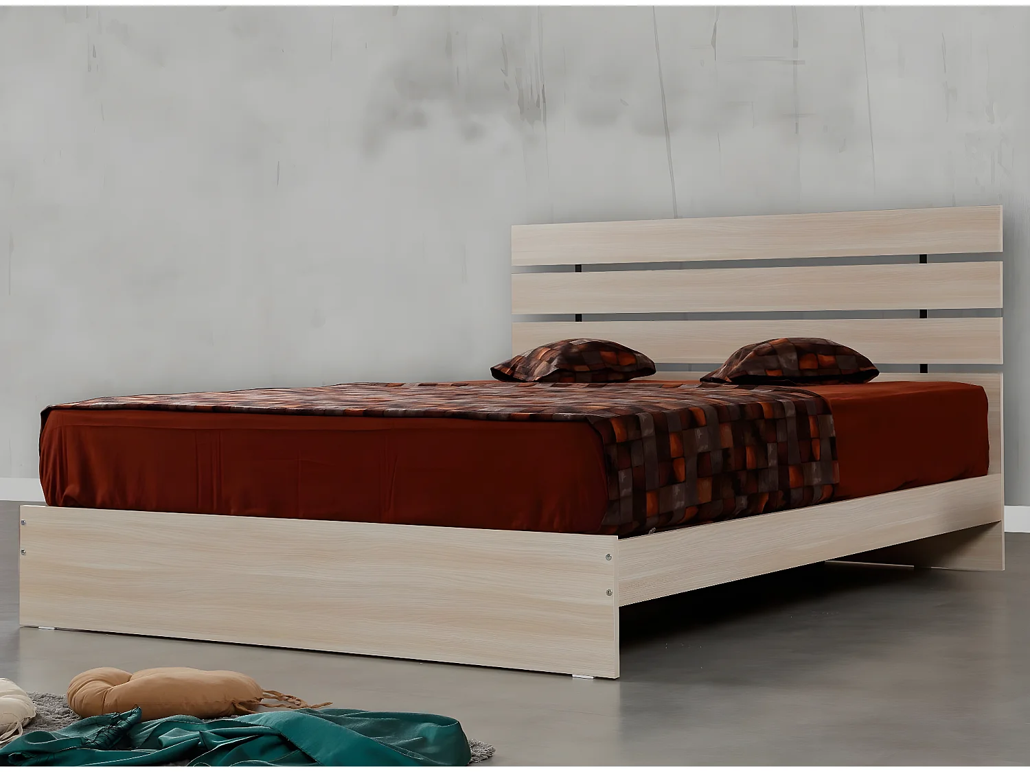 Marka modern licht eikenhouten volwassenbed - 7 maten-Slapen 90x200cm