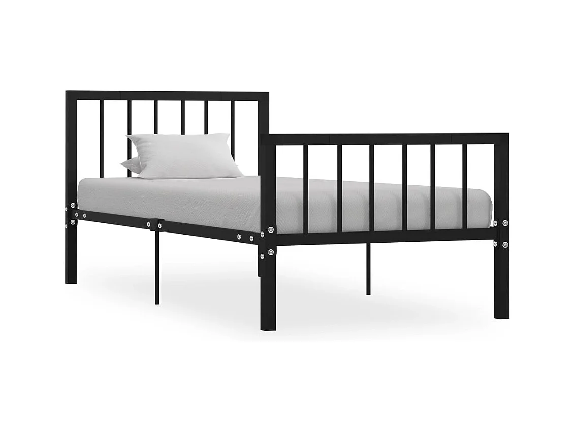 Lit métal noir 90x200 Kym