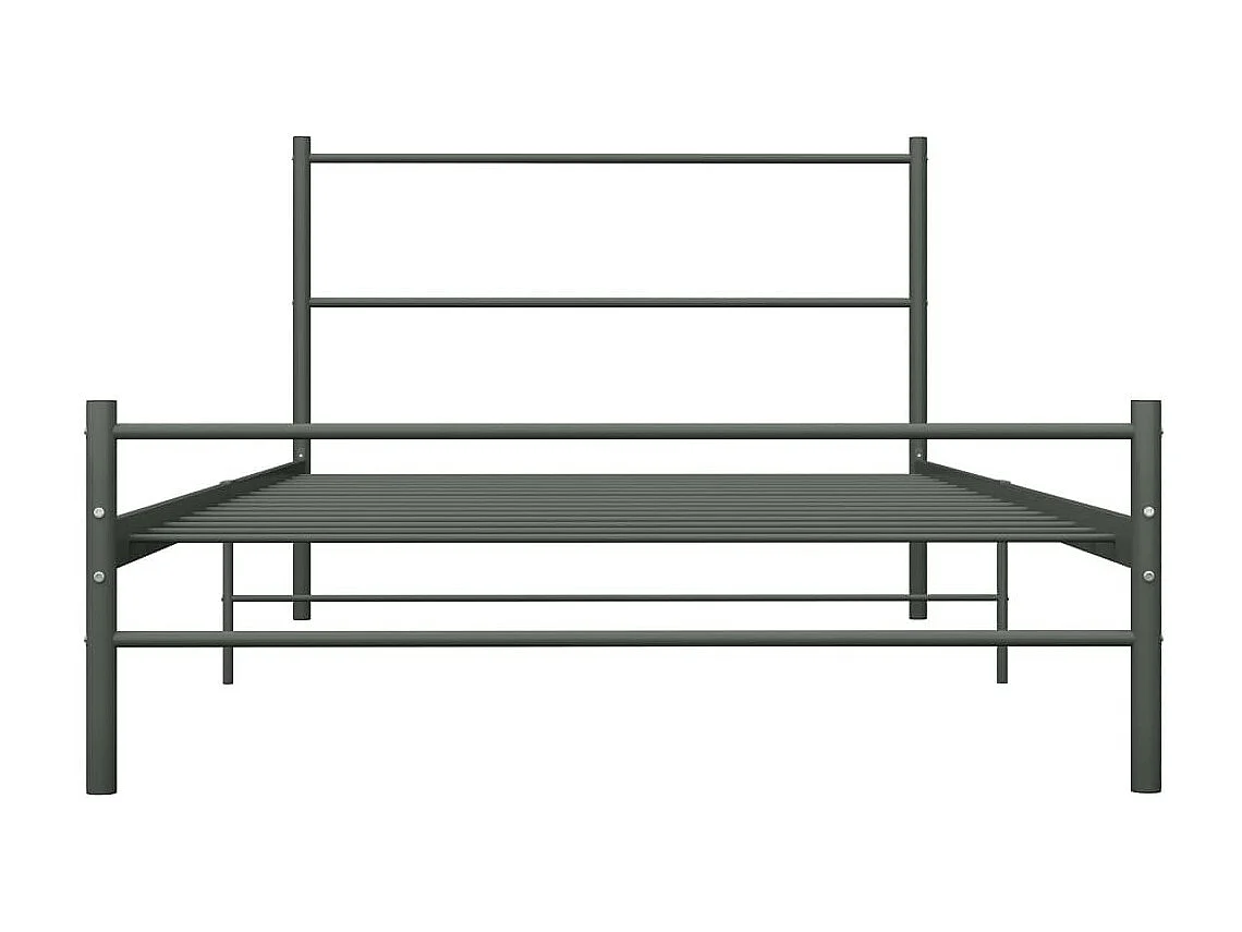 Lit métal gris Binder 90x200