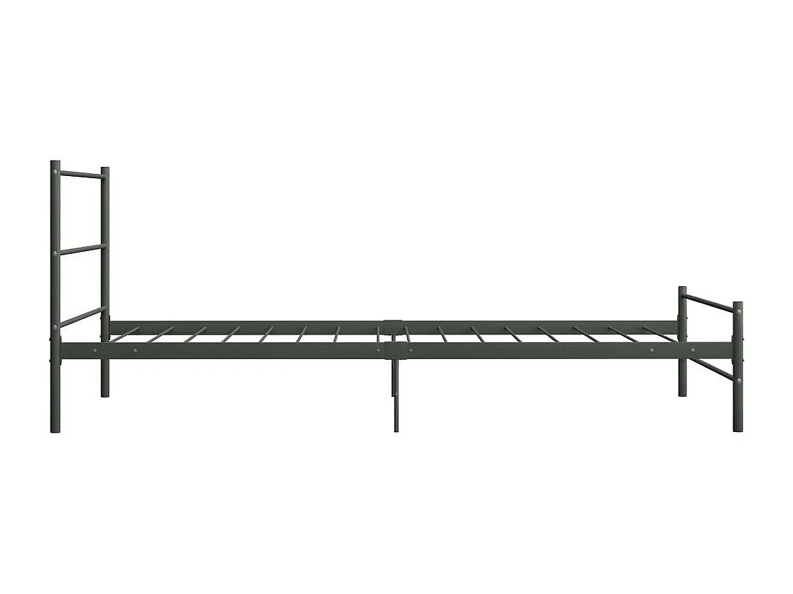 Lit métal gris Binder 90x200