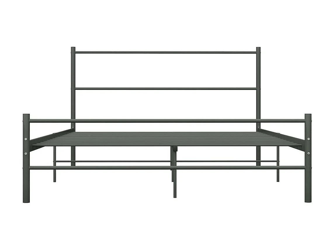 Lit métal gris Binder 140x200