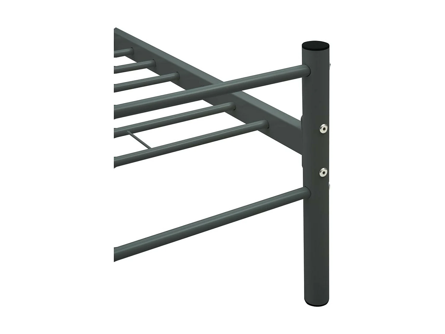 Lit métal gris Binder 140x200