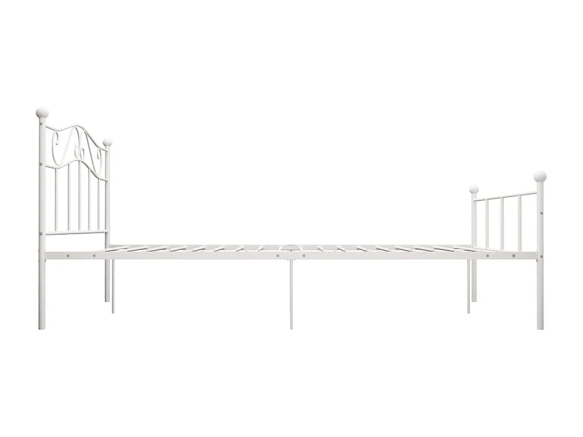 Lit métal blanc Vic 160x200