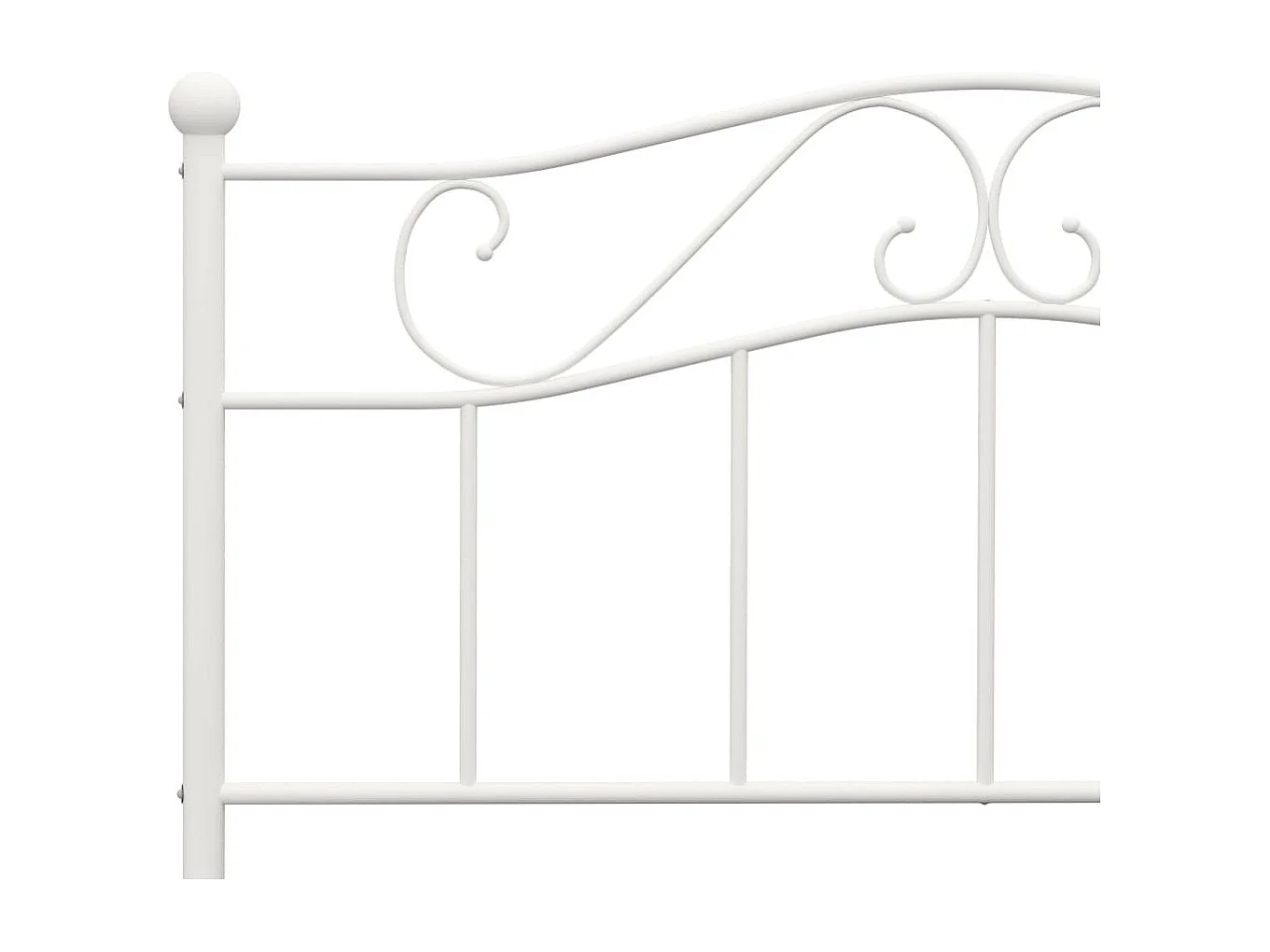 Lit métal blanc Vic 160x200