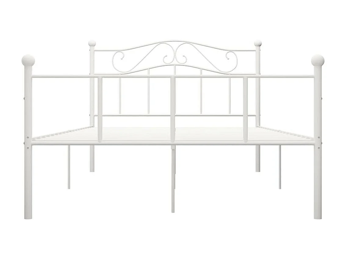 Lit métal blanc Vic 160x200