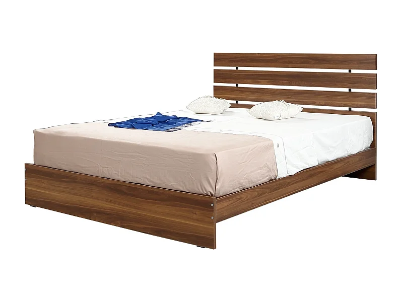 Marka modern bruin houten volwassen bed - 7 maten-Slapen 120x200cm