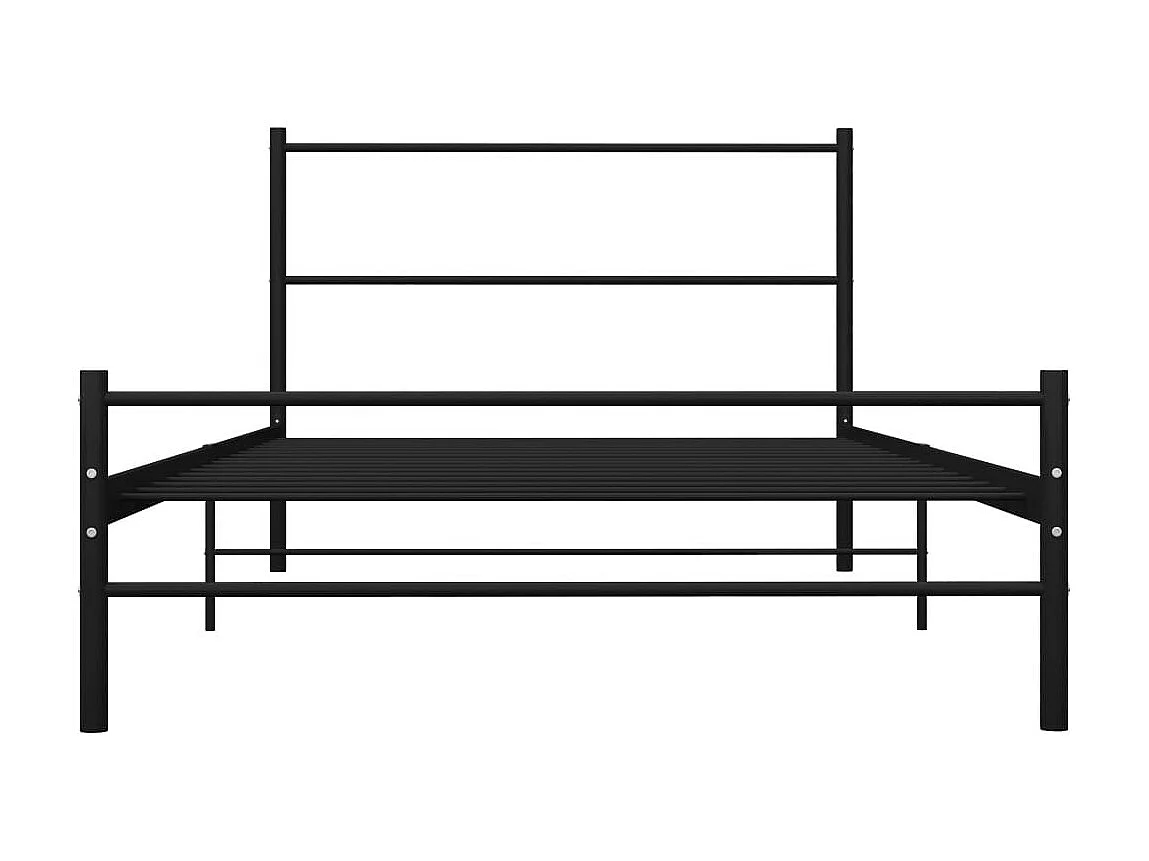 Lit métal noir Binder 90x200