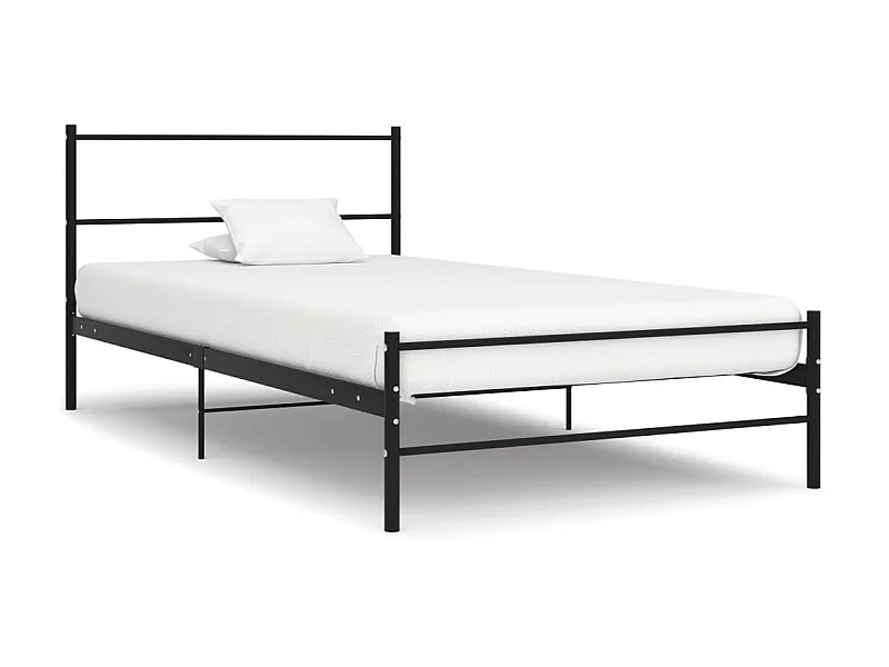 Lit métal noir Binder 90x200