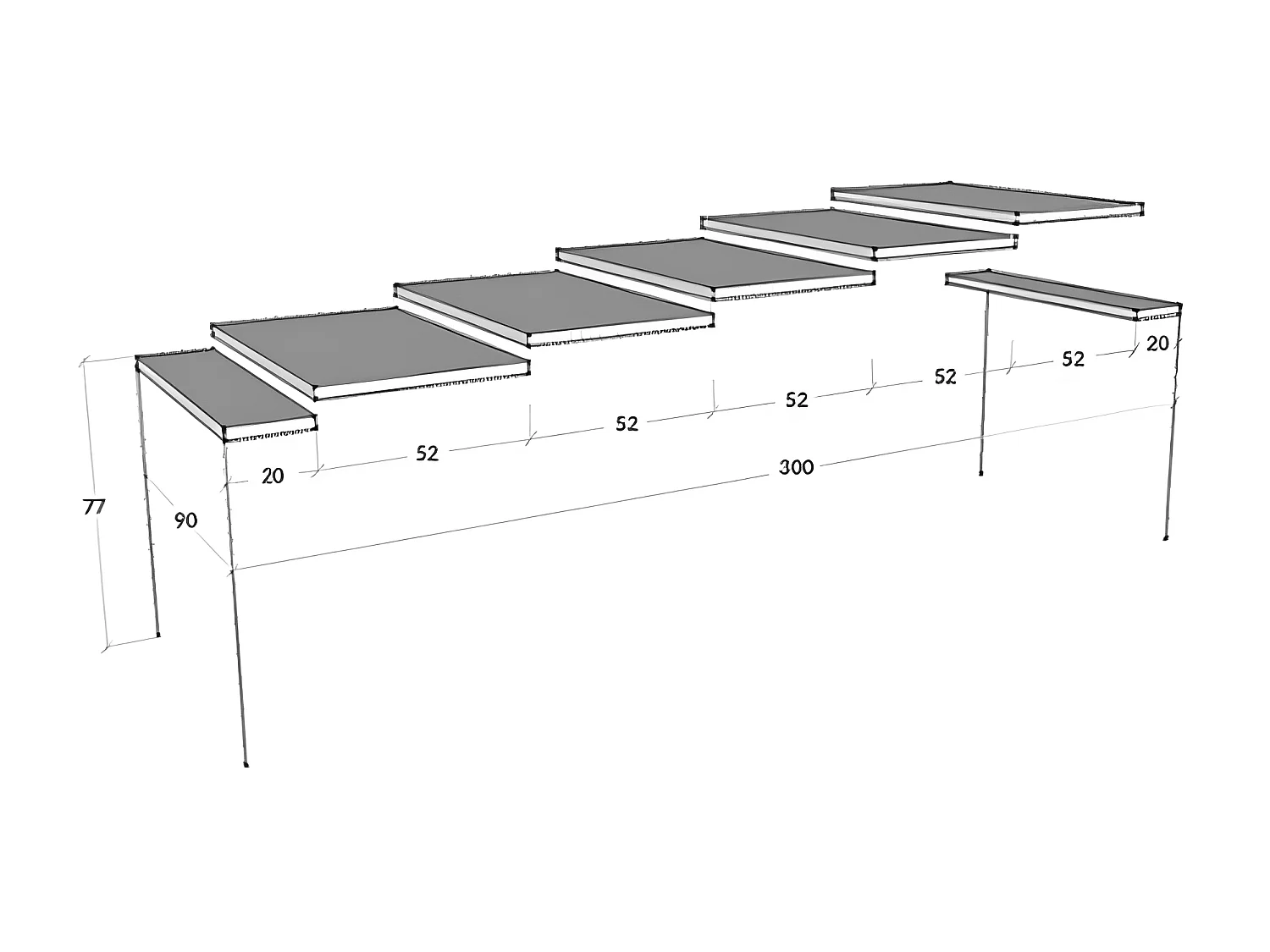 Console extensible effet marbre blanc et pieds métal anthracite 14 personnes 40 à 300cm Sivy