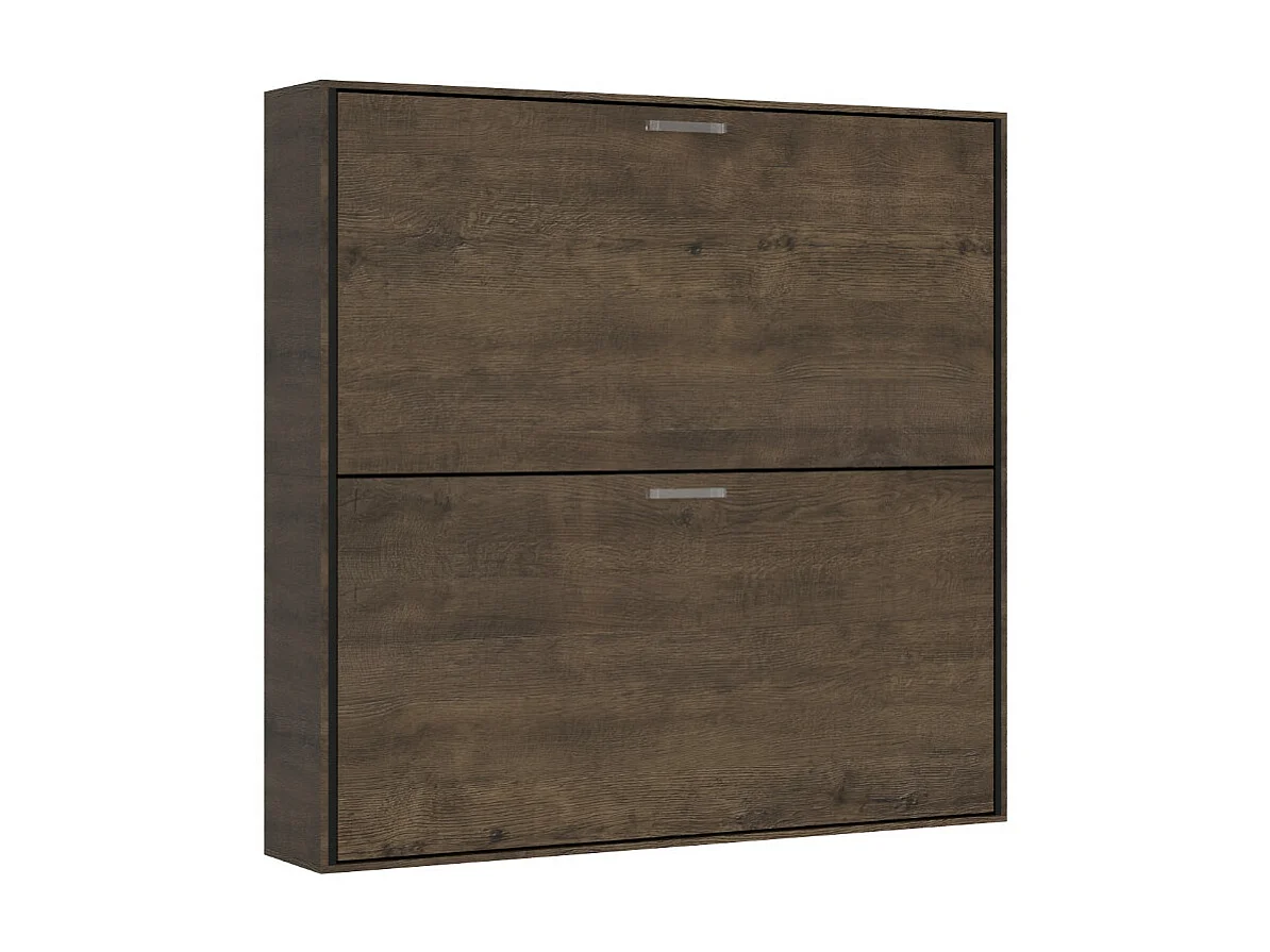 Litera abatible horizontal nogal 2 camas 85x185 cm Bounto-