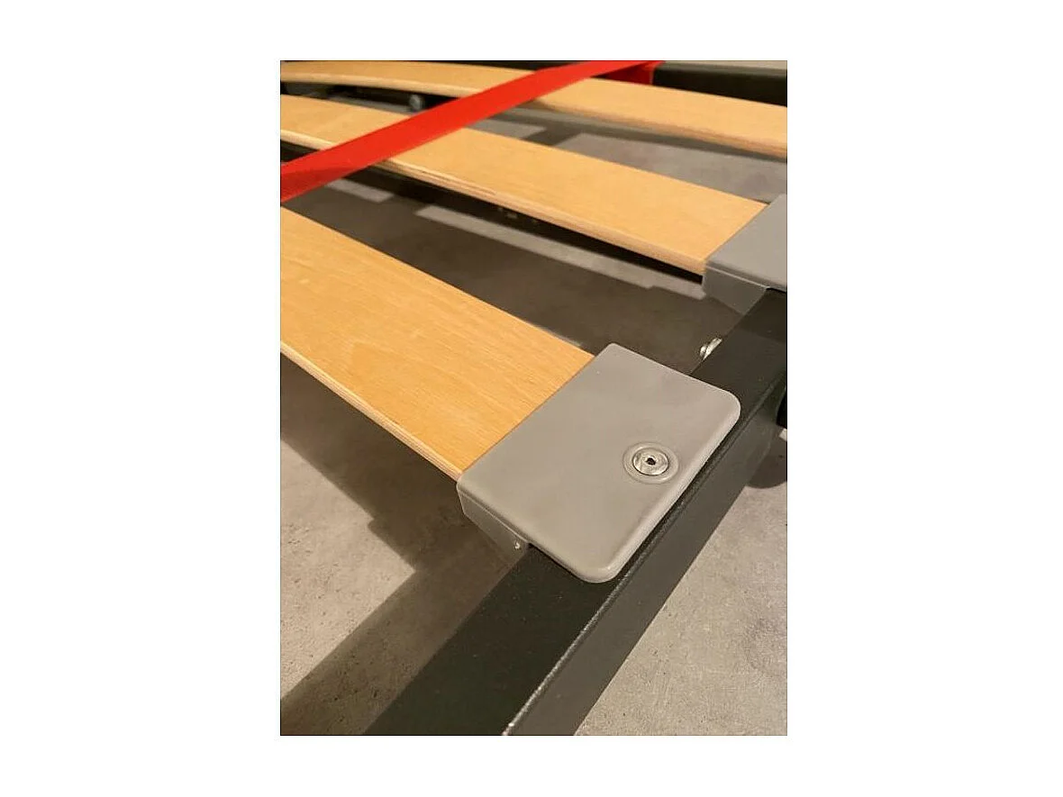 Cementgrijs horizontaal stapelbed opklapbed 2 bedden 85x185 cm Bounto-Zonder matras