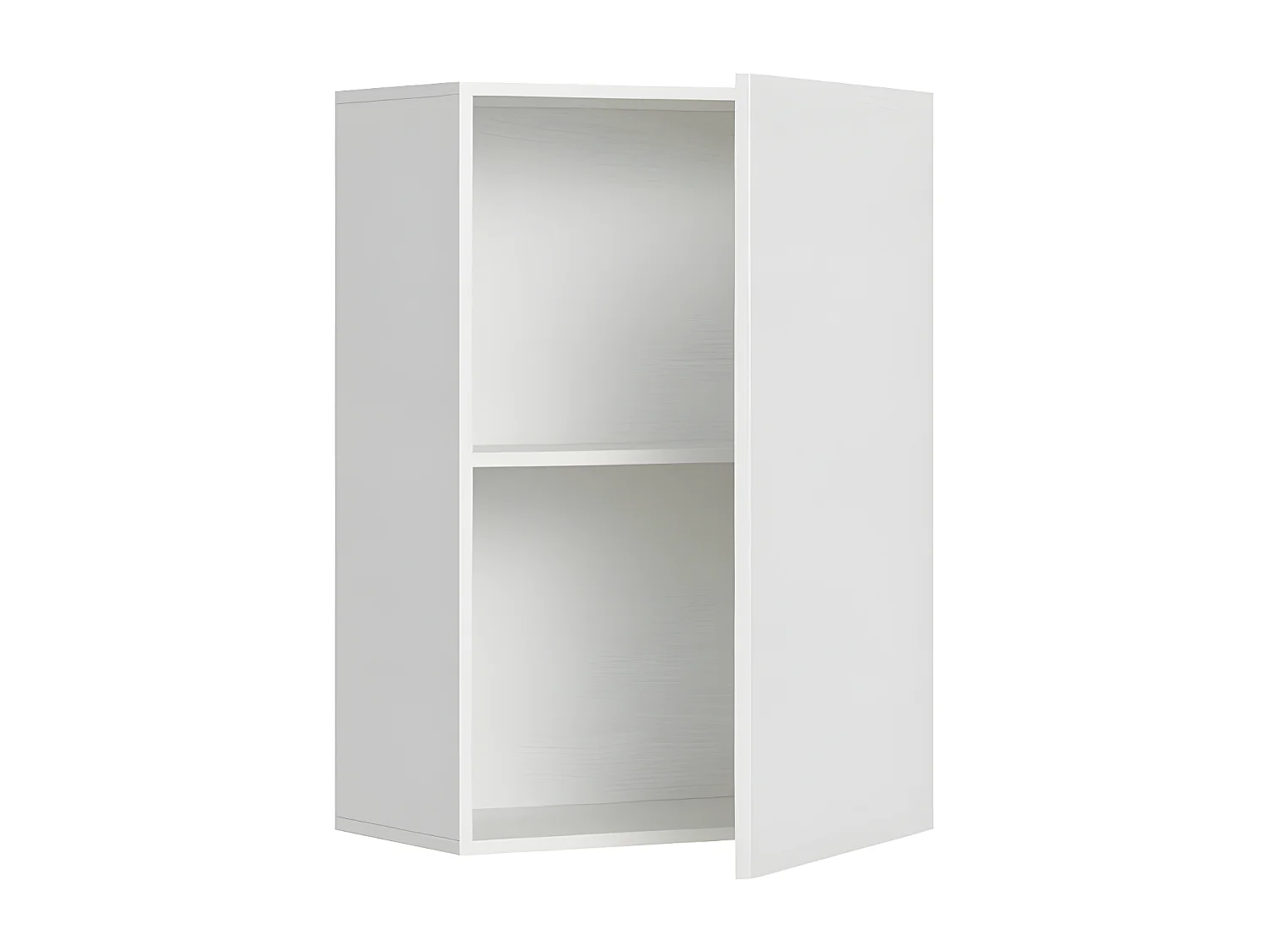 Bounto wit horizontaal opklapbed 85x185 cm met opberger en boekenkastsamenstelling G-Zonder matras