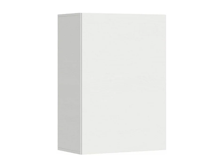 Lit escamotable horizontal blanc Bounto 85x185 avec rangement et bibliothèque composition B-1 matelas 85x185