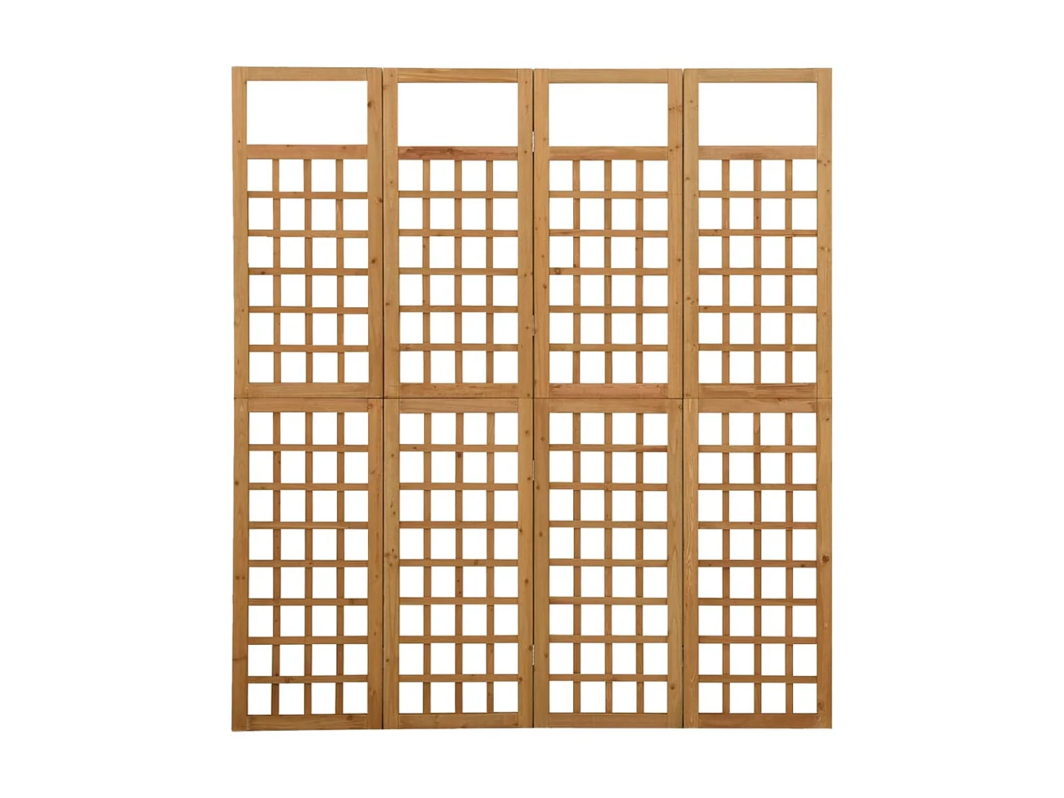 Cloison de séparation à 4 panneaux Bois de pin solide 161x180