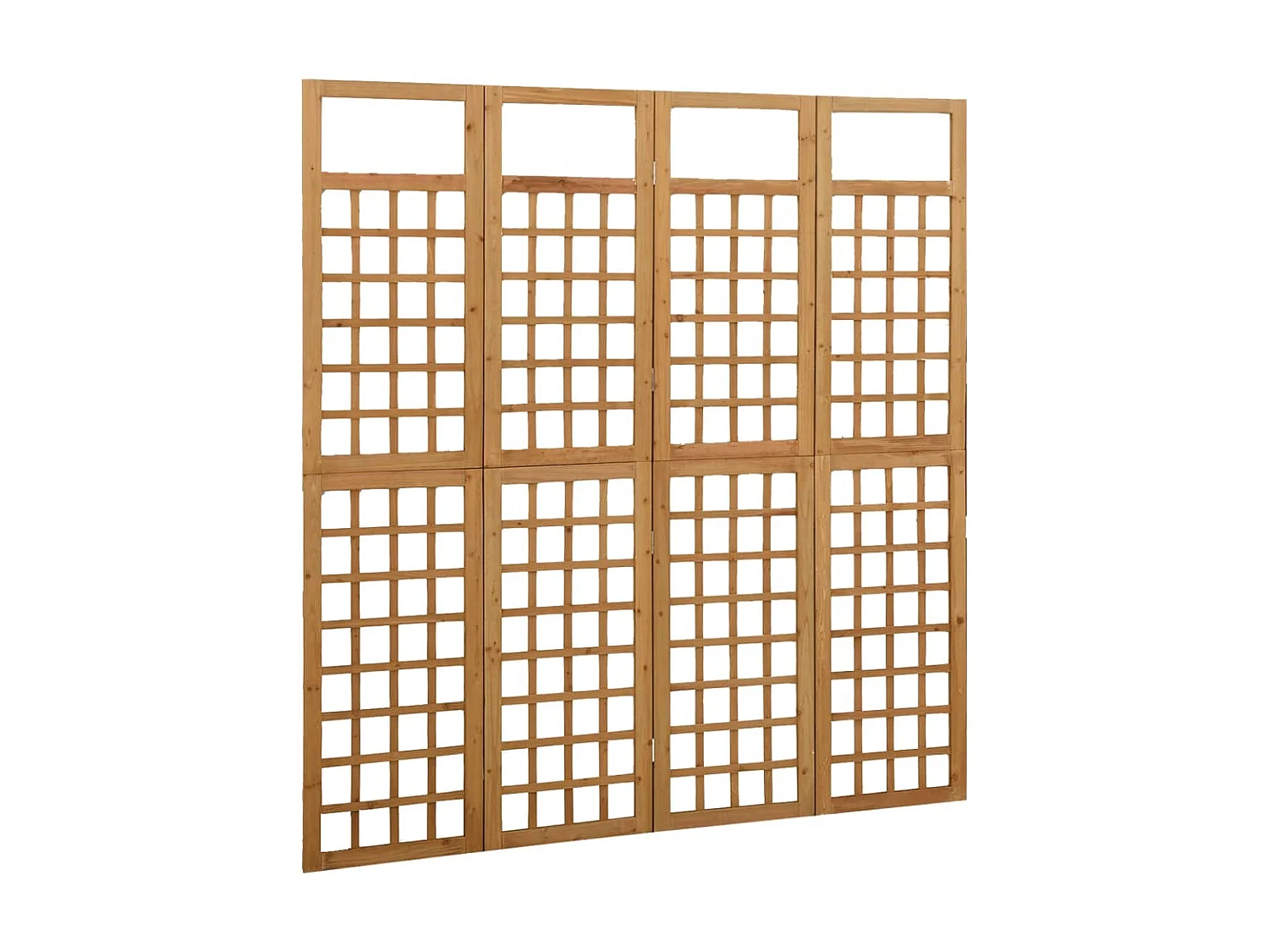 Cloison de séparation à 4 panneaux Bois de pin solide 161x180