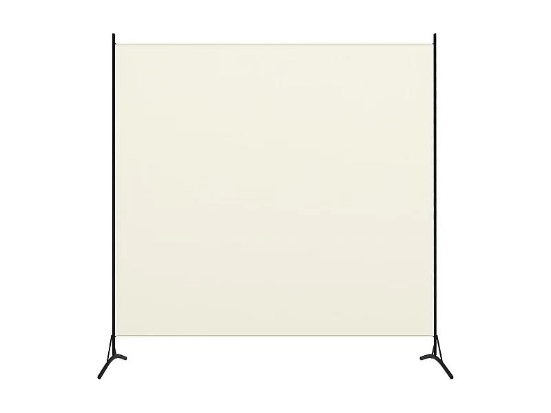 Cloison de séparation 1 panneau Blanc crème 175x180