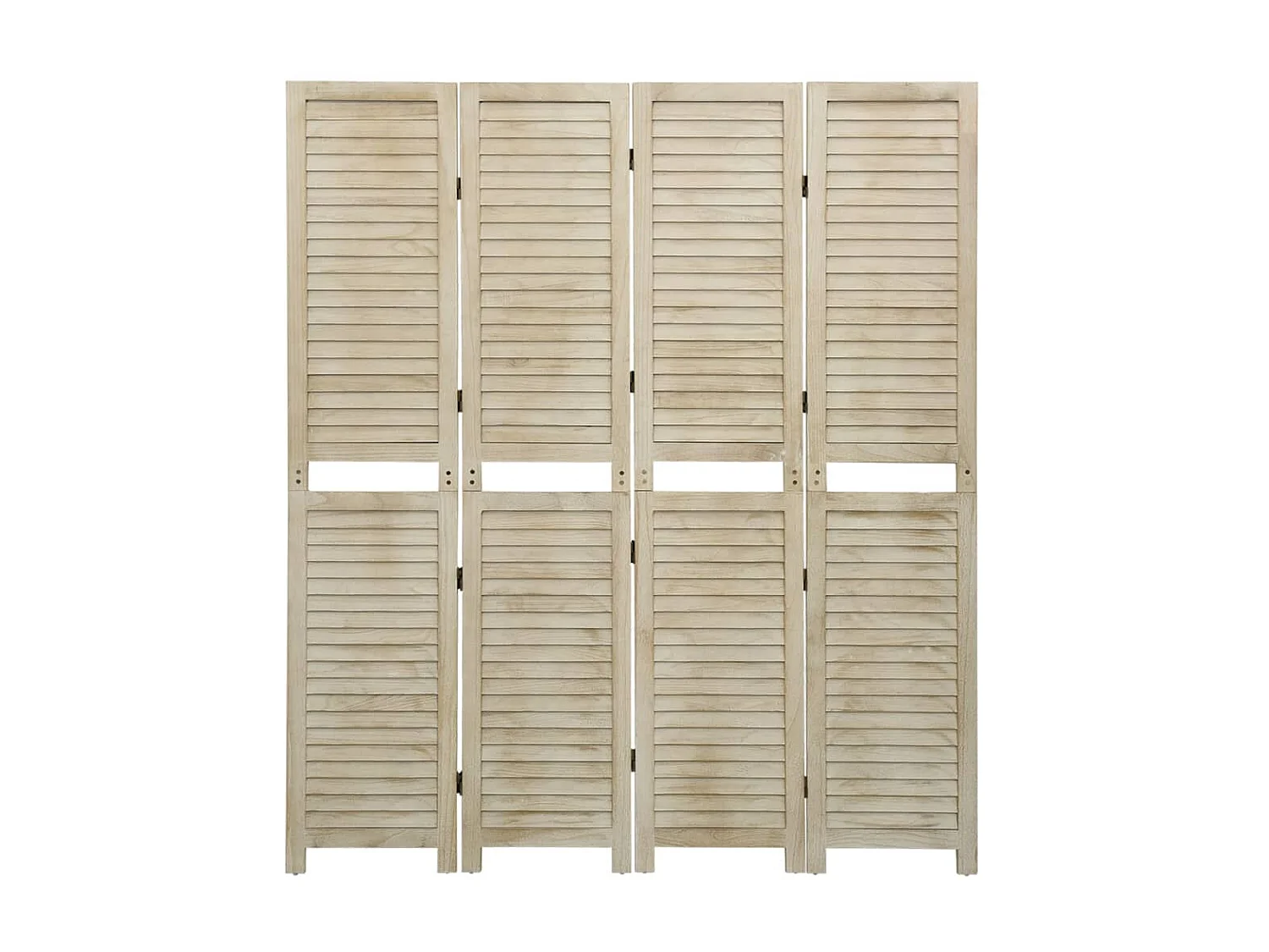 Cloison de séparation 4 panneaux 140x165 Bois de Paulownia