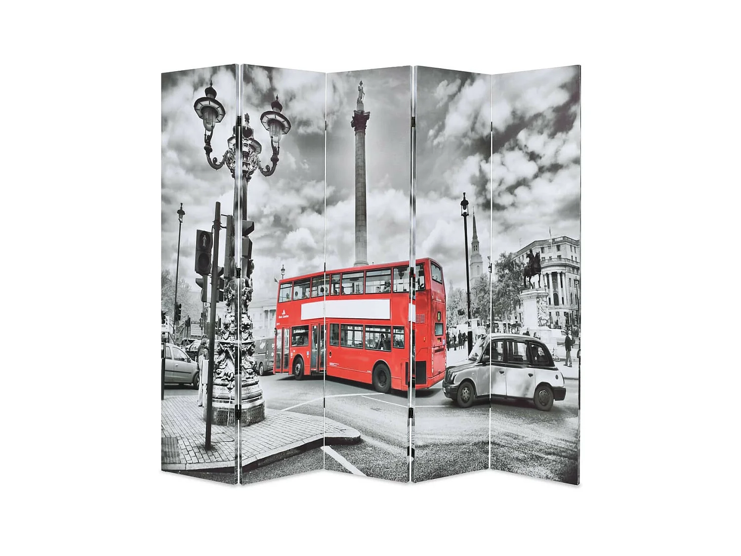 Cloison de séparation 200x170 Bus londonien Noir et blanc