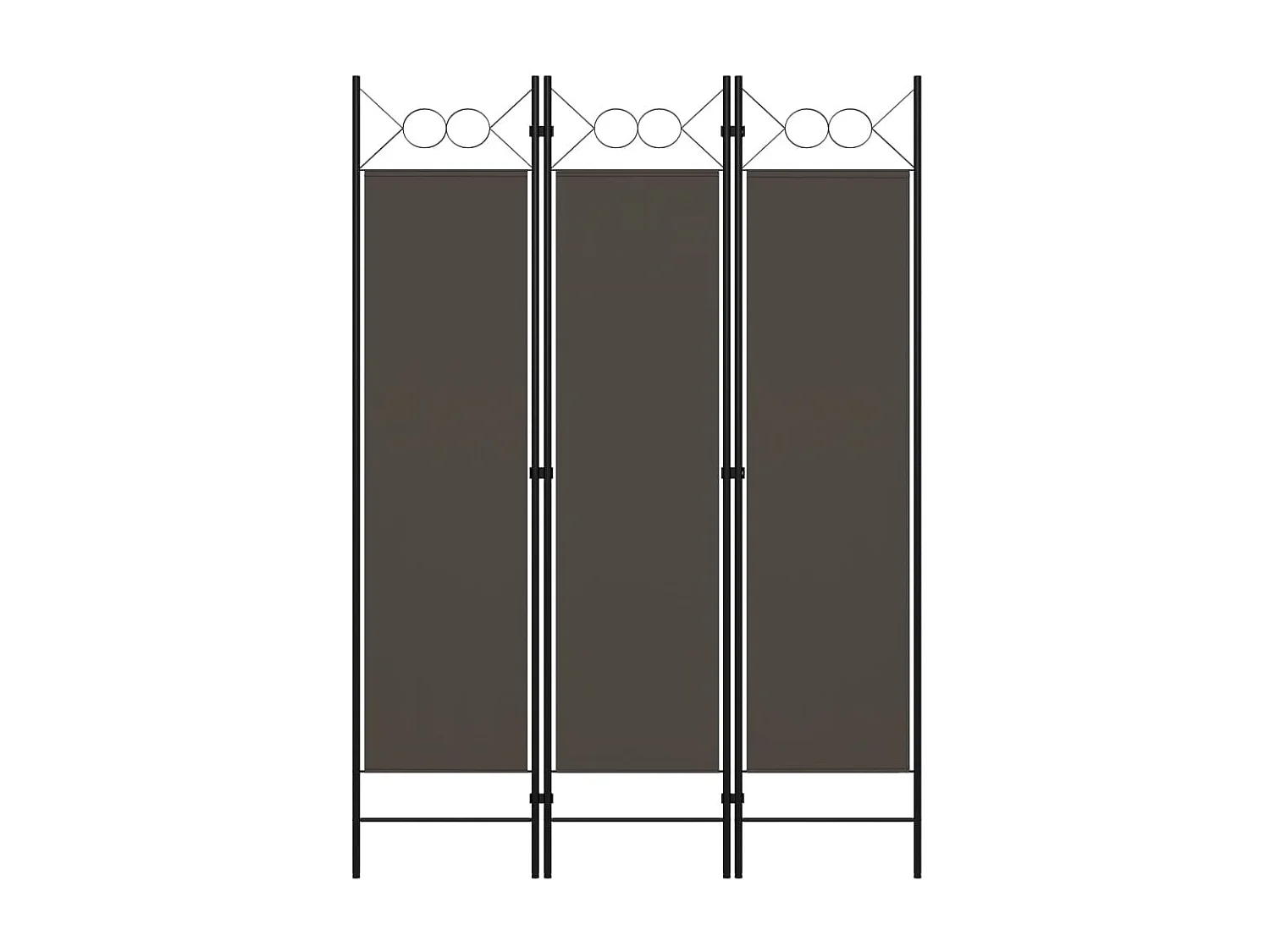 Cloison de séparation 3 panneaux Anthracite 120x180 2