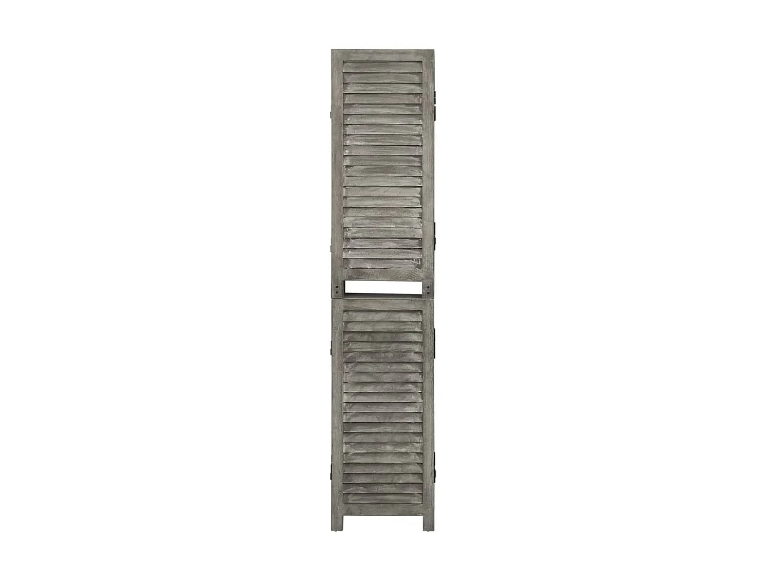 Cloison de séparation 4 panneaux Gris 143x166 Bois solide