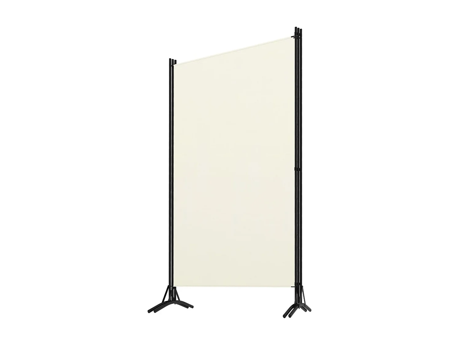 Cloison de séparation 3 panneaux Blanc crème 260x180