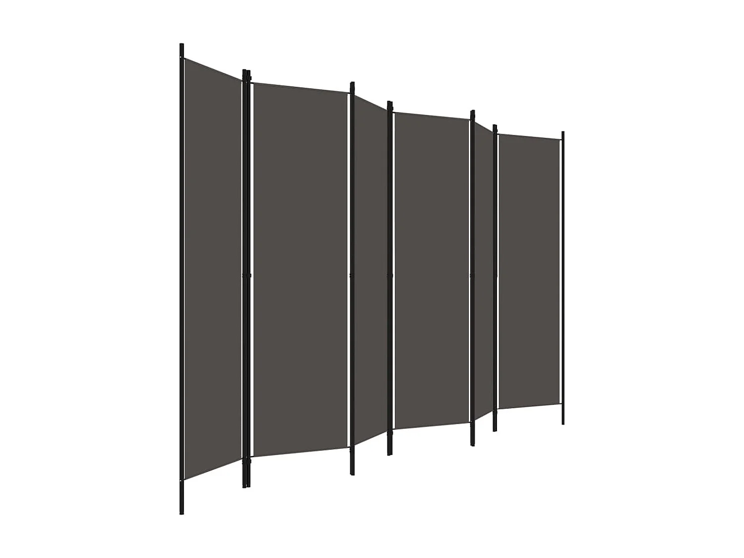 Cloison de séparation 6 panneaux Anthracite 300x180