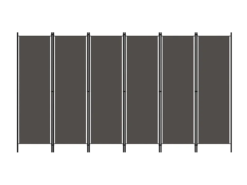 Cloison de séparation 6 panneaux Anthracite 300x180
