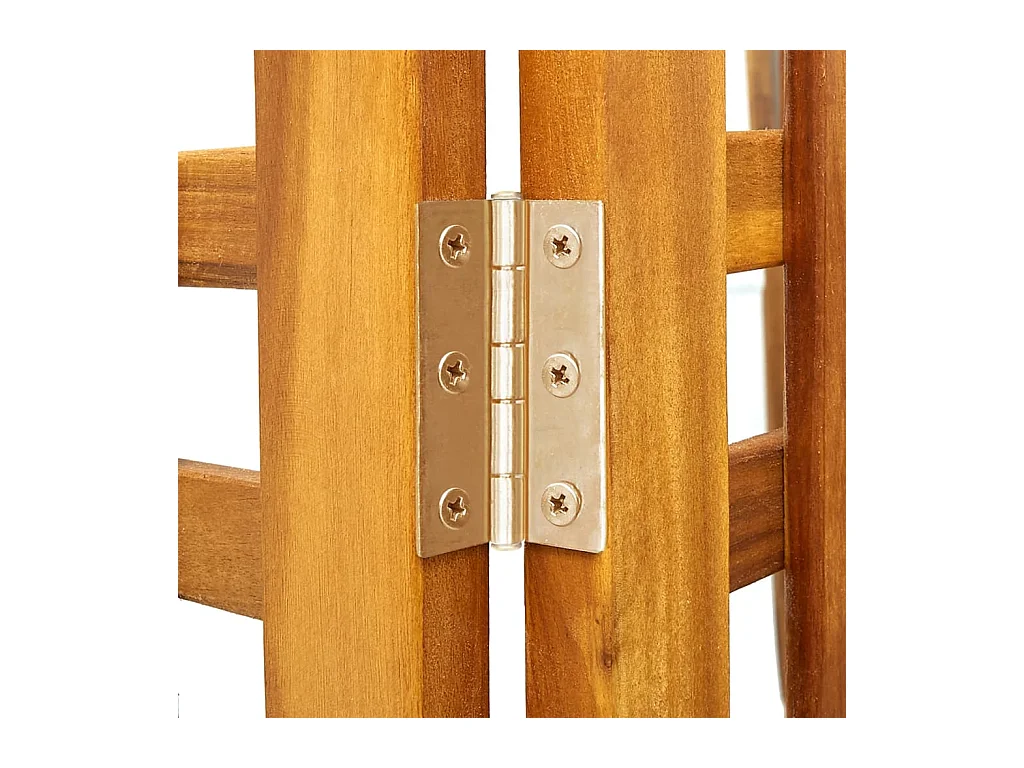 Cloison de séparation 3 panneaux 121x2x170 Bois d'acacia