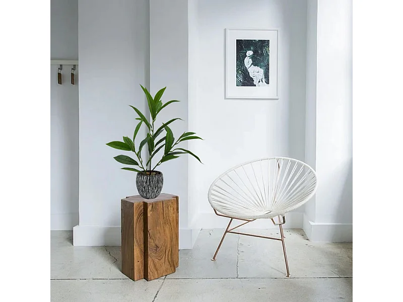 Plante artificielle avec pot et tiges fines Hauteur +/- 38 cm - PEI