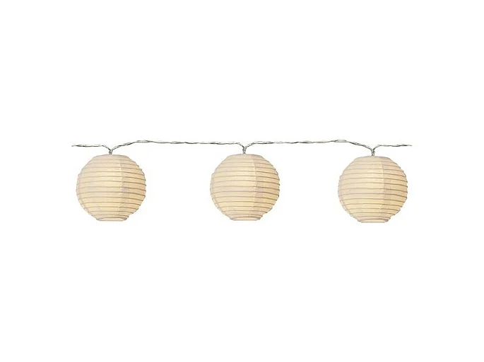 Guirlande lumineuse blanche boules en papier 3,10 m