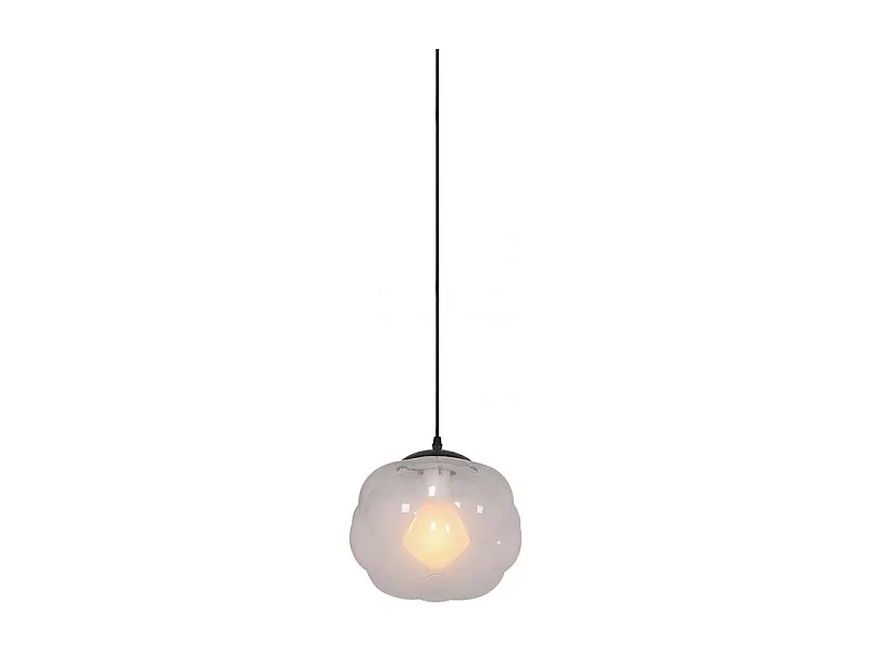 Suspension boule nuage en verre opaque D. 24 cm en - BUBBLE