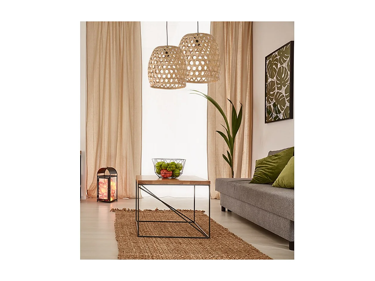 Suspension en bambou style bord de mer Ø 50 cm - LUZ L